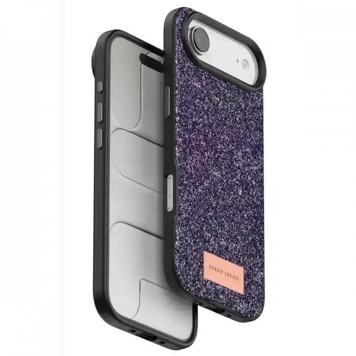 TCX   iPhone 17 Air  Simli Kapak - Derin Mor