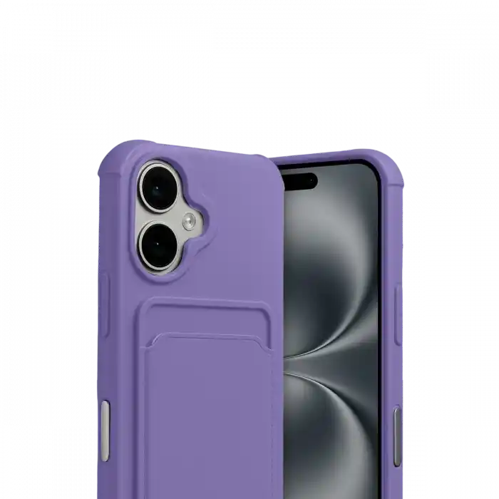 TCX  iPhone 17  Kartvizitli Silikon - Lila