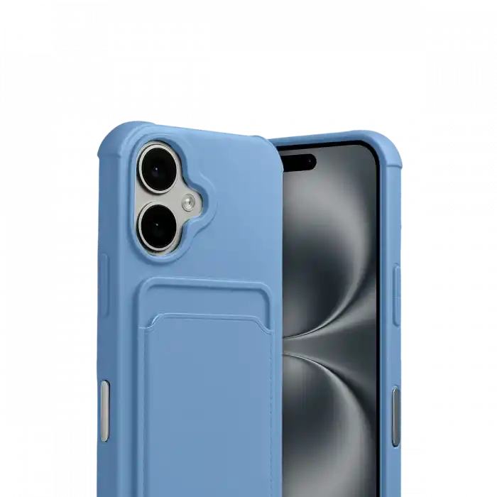 TCX  iPhone 17  Kartvizitli Silikon - Mavi