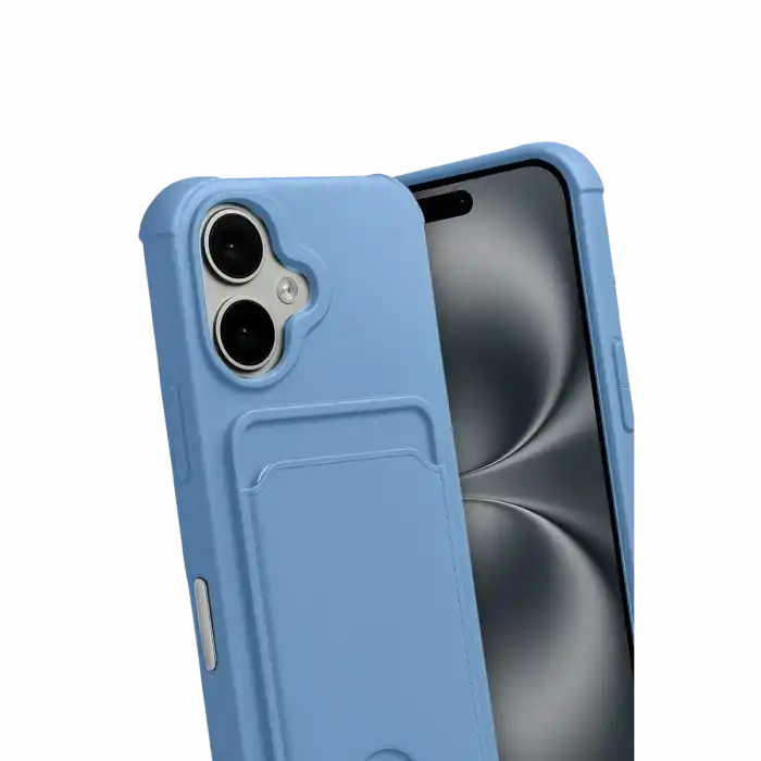 TCX  iPhone 17  Kartvizitli Silikon - Mavi