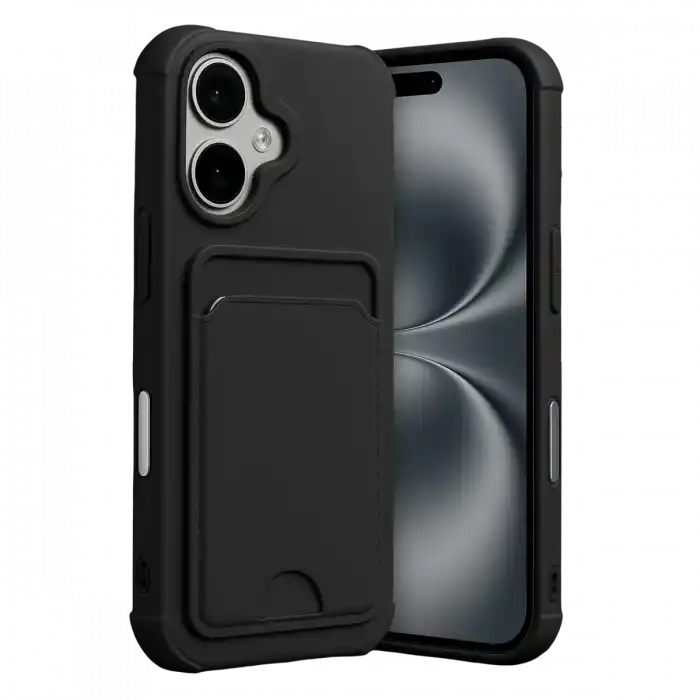 TCX  iPhone 17  Kartvizitli Silikon - Siyah