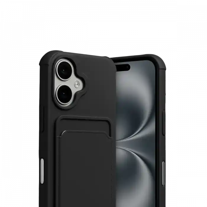 TCX  iPhone 17  Kartvizitli Silikon - Siyah