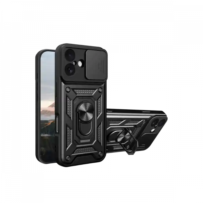 TCX  iPhone 17  Lens Yüzüklü Silikon - Siyah
