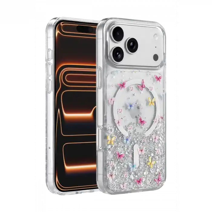 TCX   iPhone 17 Pro Max/18 Pro Max  Simli Magsafe Kapak - Desen 4