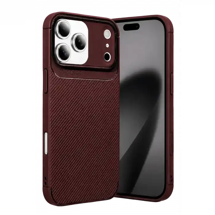 TCX İphone 17 Pro Max Auto Focus Karbon Kapak - Bordo