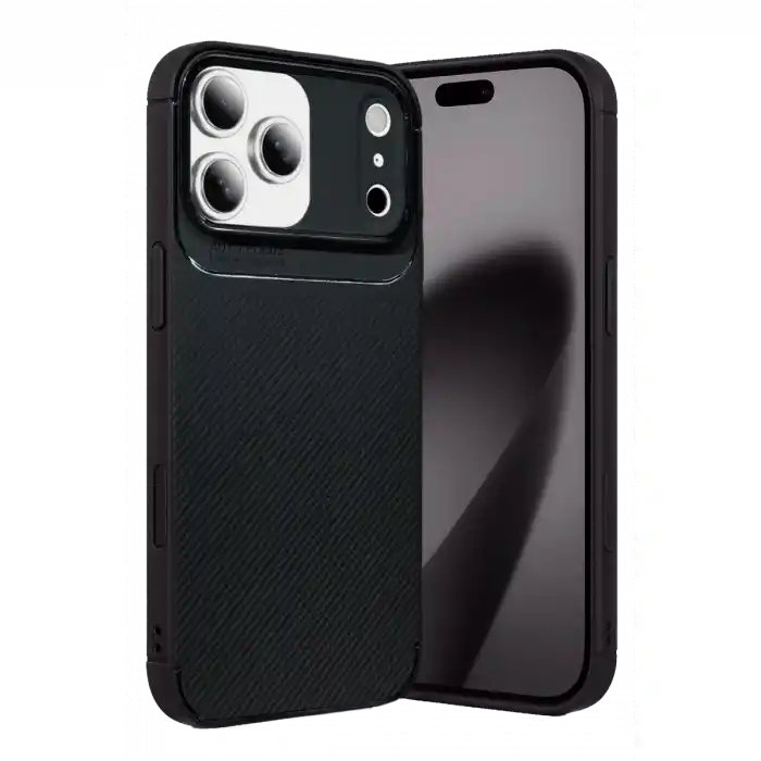 TCX  iPhone 17 Pro Max Auto  Karbon Kapak - Siyah