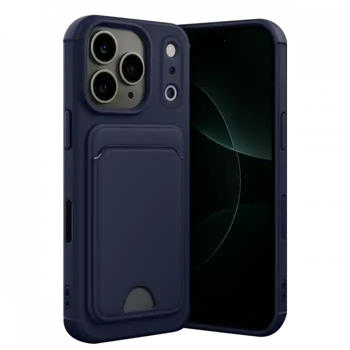 TCX  iPhone 17 Pro Max  Kartvizitli Silikon - Lacivert
