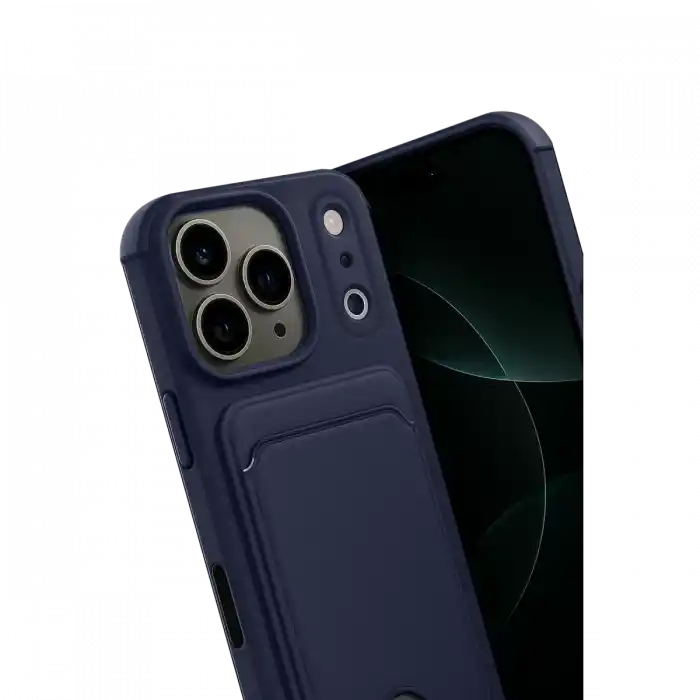 TCX  iPhone 17 Pro Max  Kartvizitli Silikon - Lacivert