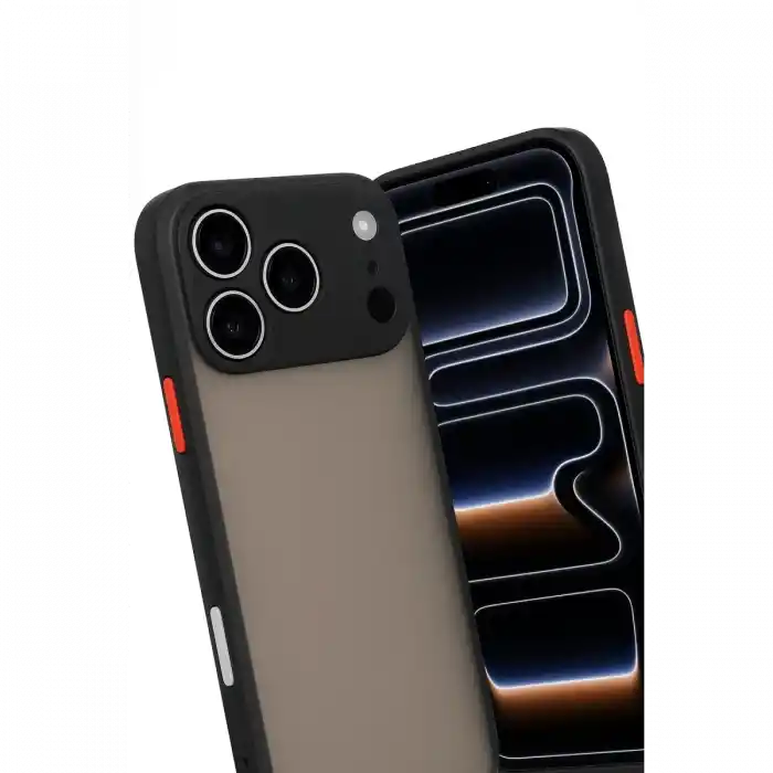 TCX  iPhone 17 Pro Max Kılıf  Silikon Kapak - Siyah