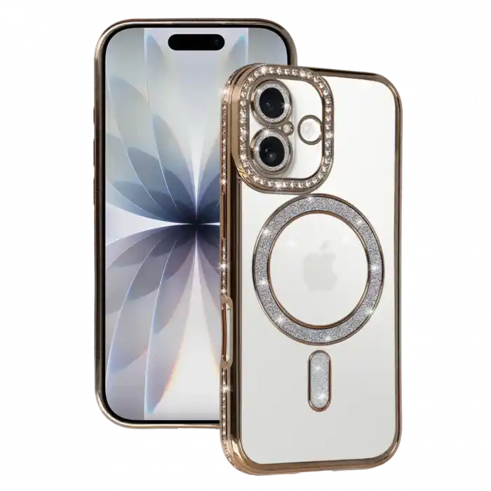 TCX  iPhone 17  Simli Magneticsafe Kılıf - Gold
