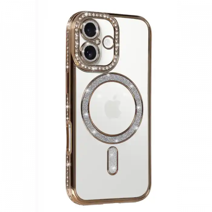 TCX  iPhone 17  Simli Magneticsafe Kılıf - Gold