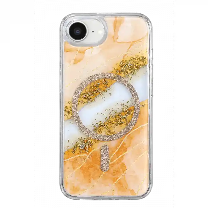TCX   iPhone 17E  Simli Magsafe Kapak - Turuncu