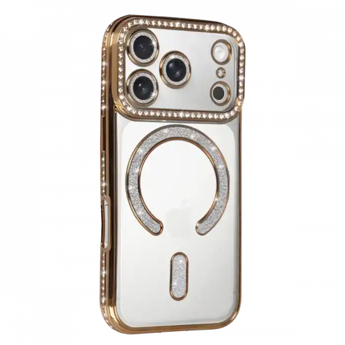 TCX  iPhone 18 Pro/17 Pro  Simli Magneticsafe Kılıf - Gold
