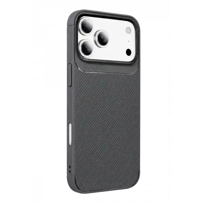 TCX İphone 18 Pro Auto Focus Karbon Kapak - Gri