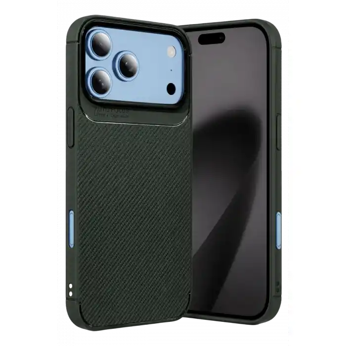 TCX İphone 18 Pro Auto Focus Karbon Kapak - Yeşil