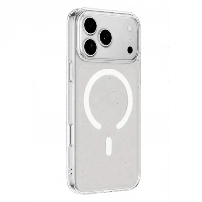 TCX İphone 18 Pro Combo Simli Magsafe Kapak - Şeffaf