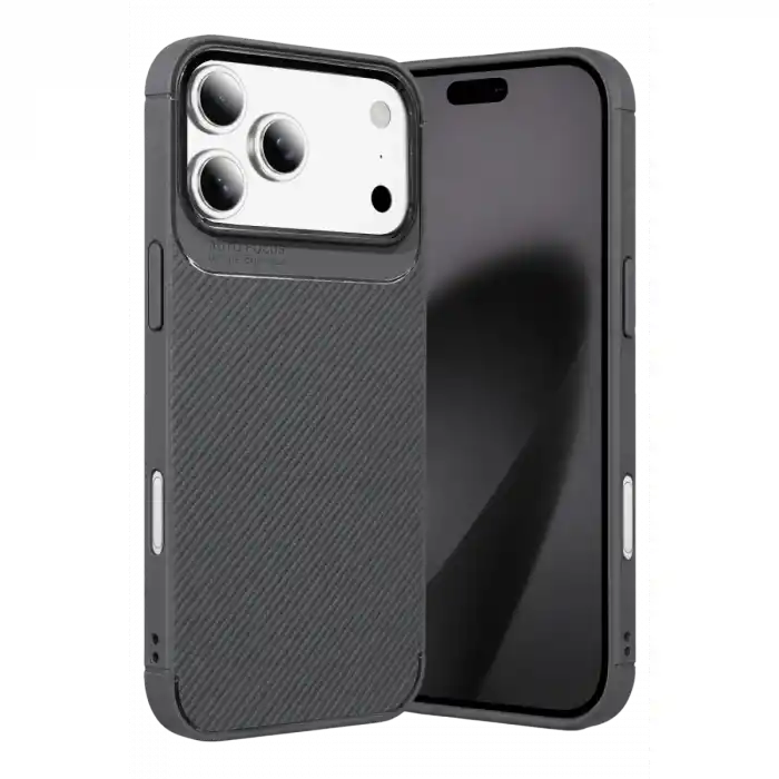 TCX İphone 18 Pro Max Auto Focus Karbon Kapak - Gri