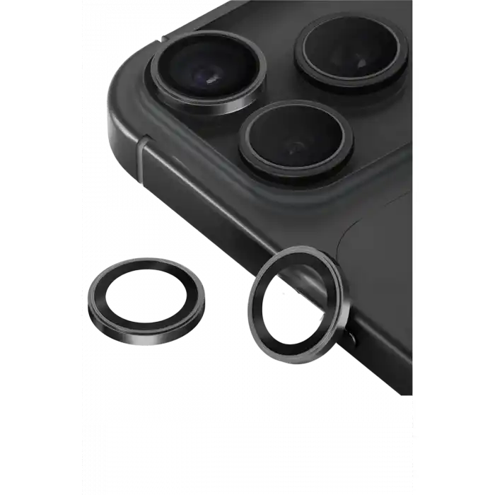 TCX İphone 18 Pro Max Bilvis Titan Kamera Lens - Siyah