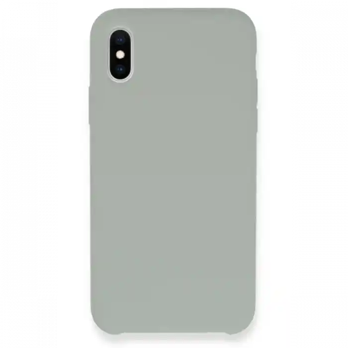TCX  iPhone XS Max Kılıf  Silikon - Açık Gri