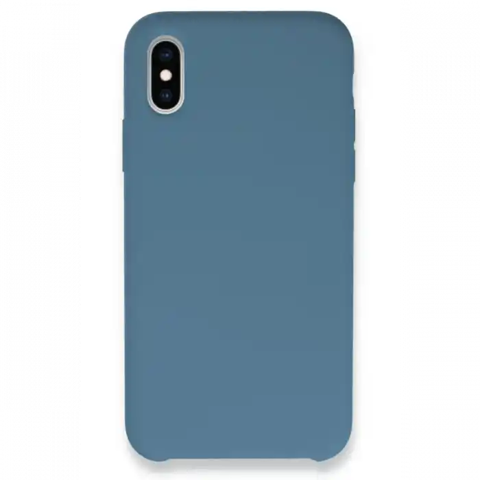 TCX  iPhone XS Max Kılıf  Silikon - Açık Mavi