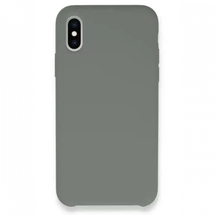 TCX  iPhone XS Max Kılıf  Silikon - Gri