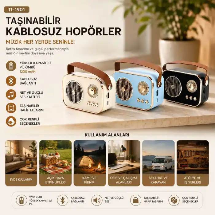 TCX Işıklı Kablosuz Bluetooth Hoparlör USB/TF 5V