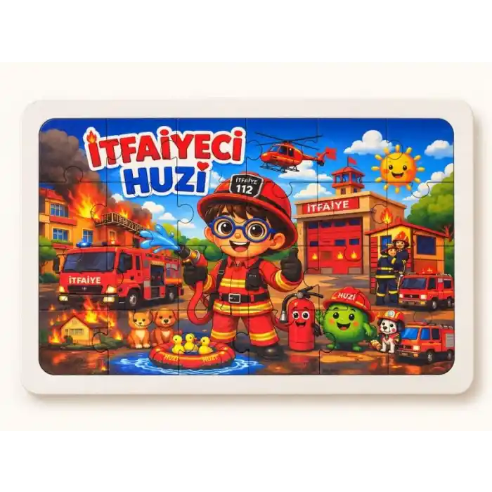 TCX İtfaiyeci H - 24 Parça Ahşap Puzzle