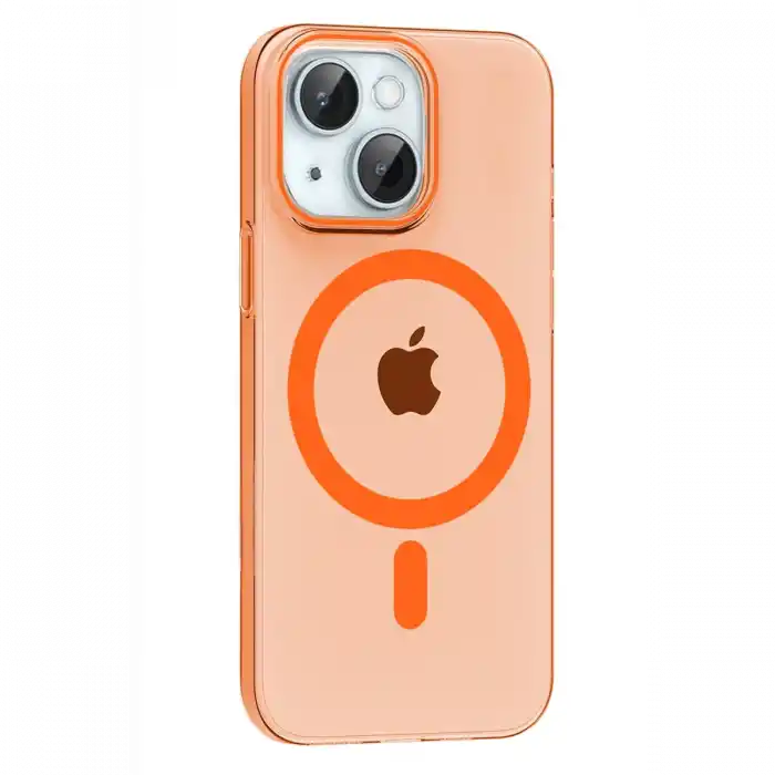 TCX Joko  iPhone 14 PC Blank Magsafe Kapak - Turuncu