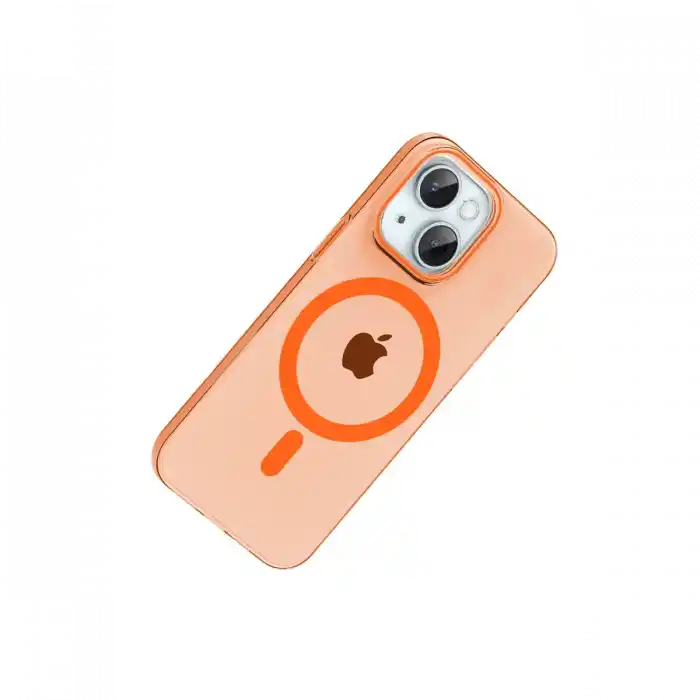 TCX Joko  iPhone 14 PC Blank Magsafe Kapak - Turuncu