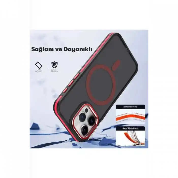 TCX Joko  iPhone 14 Pro Max Winner Magsafe Kapak - Derin Mor