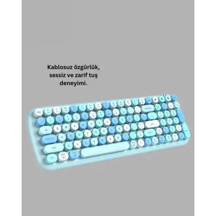 TCX Kablosuz Klavye Mouse Seti mavi
