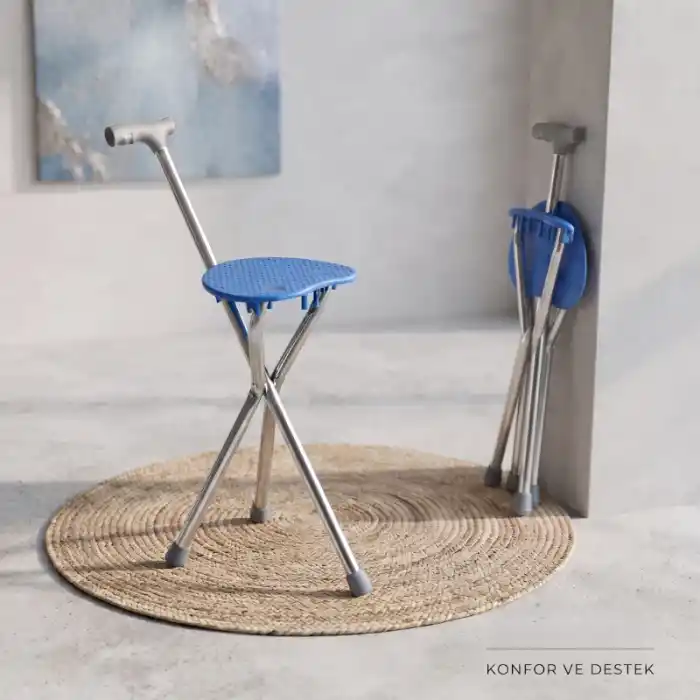 TCX KATLANABİLİR BASTON SANDALYE - OTURAKLI - 88 CM