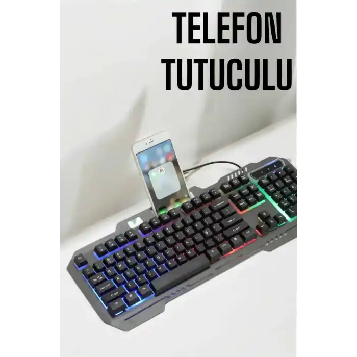 TCX Klavyesi Q Klavye Rgb Işıklı Mouse Hediyeli