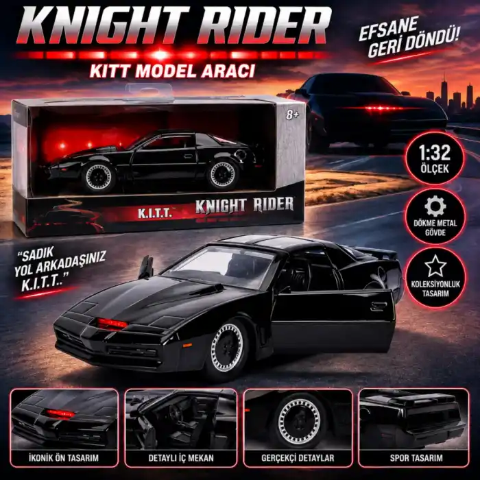 TCX Knight Rider Kitt Model Aracı 1:32