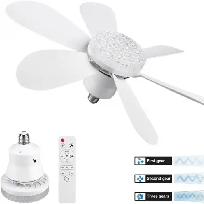 TCX Kumandalı 2in1 LED Tavan Vantilatörlü Avize