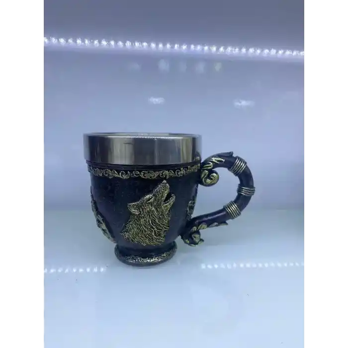 TCX Kurt İşlemeli Çelik Kupa  6922