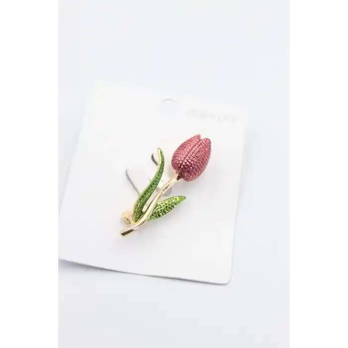 TCX Lale Broş - Pembe