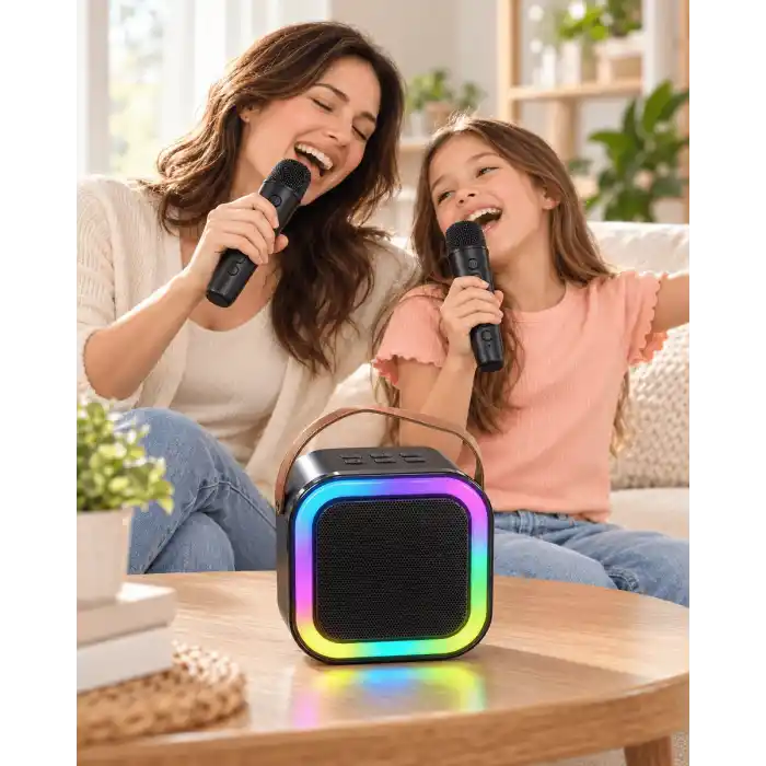TCX LED Işıklı Bluetooth Karaoke Hoparlör Seti