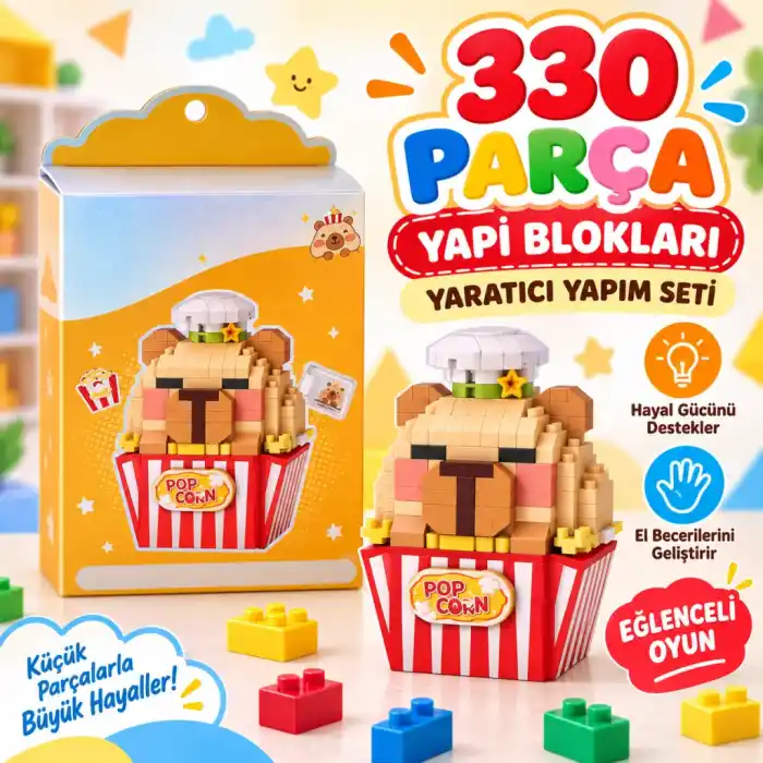 TCX LZ-8876  POPCORN MODEL 330 PARÇA BLOCK OYUNCAK
