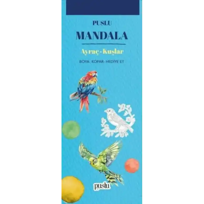 TCX Mandala Ayraç - Kuşlar