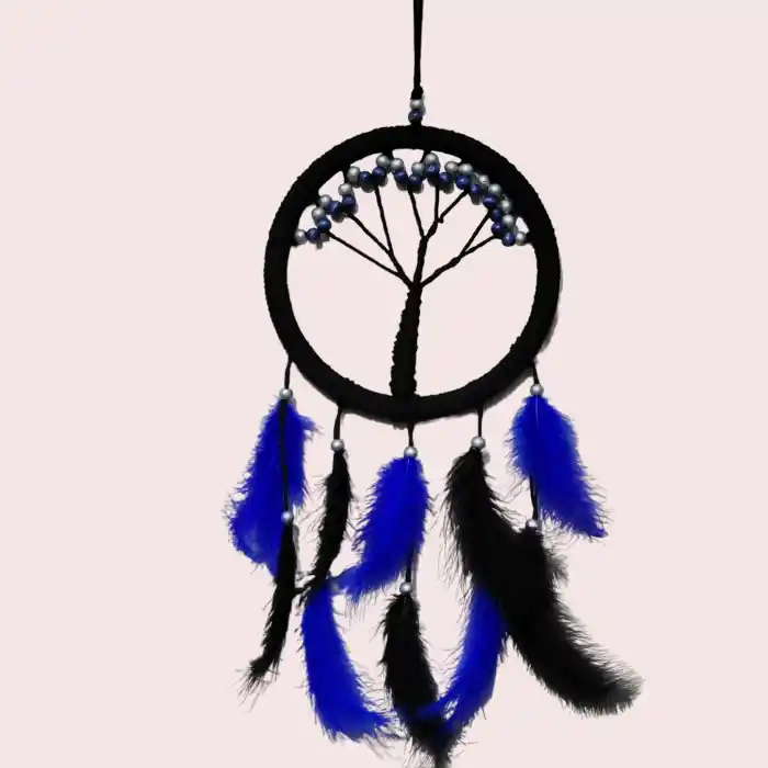 TCX MAVİ İNCİLİ HAYAT AĞACI DREAM CATCHER