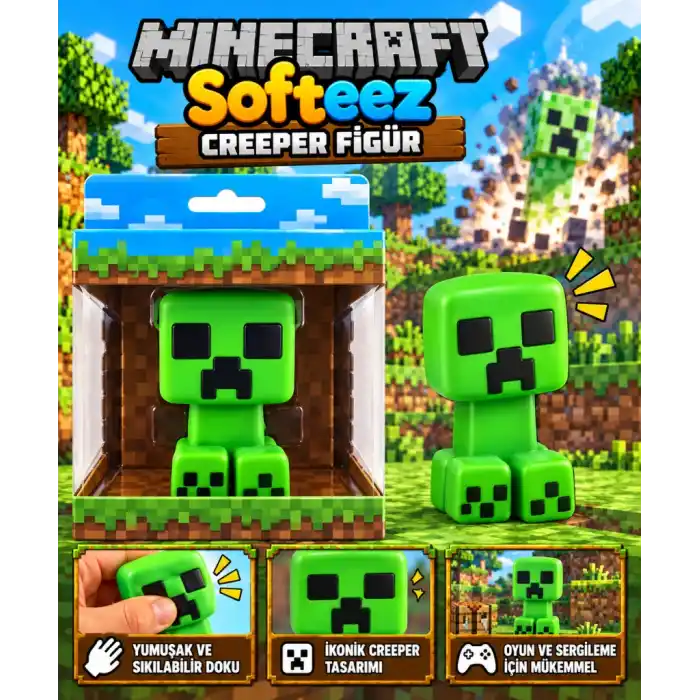 TCX Minecraft Softeez Creeper Figür