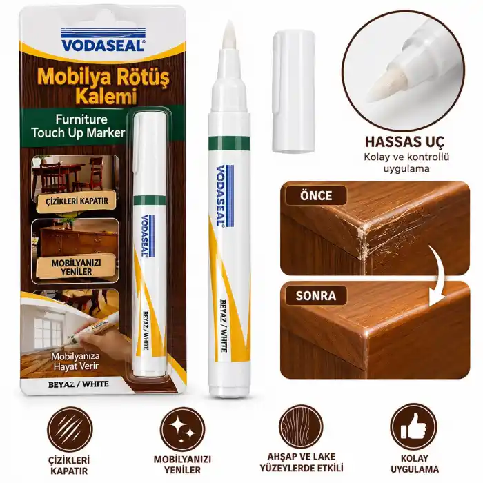 TCX MOBİLYA RÖTUŞ KALEM BEYAZ