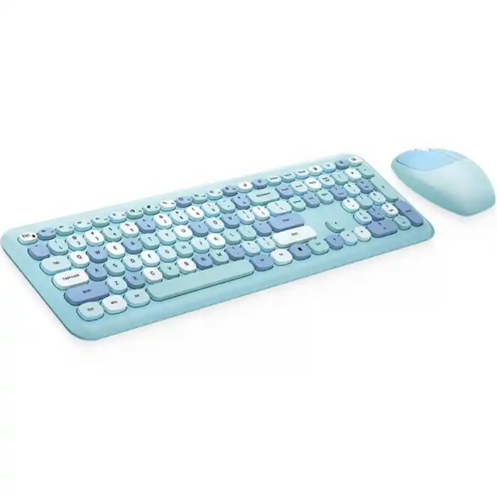 TCX Mofii No666 Mavi Klavye Mouse Set
