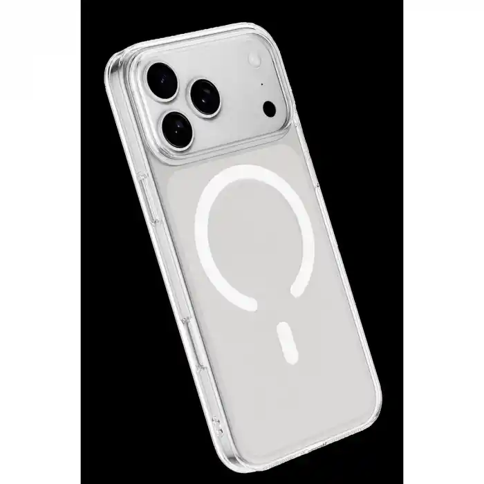 TCX Newface Apple İphone 18 Pro Combo Sert Şeffaf Magsafe Kapak - Şeffaf