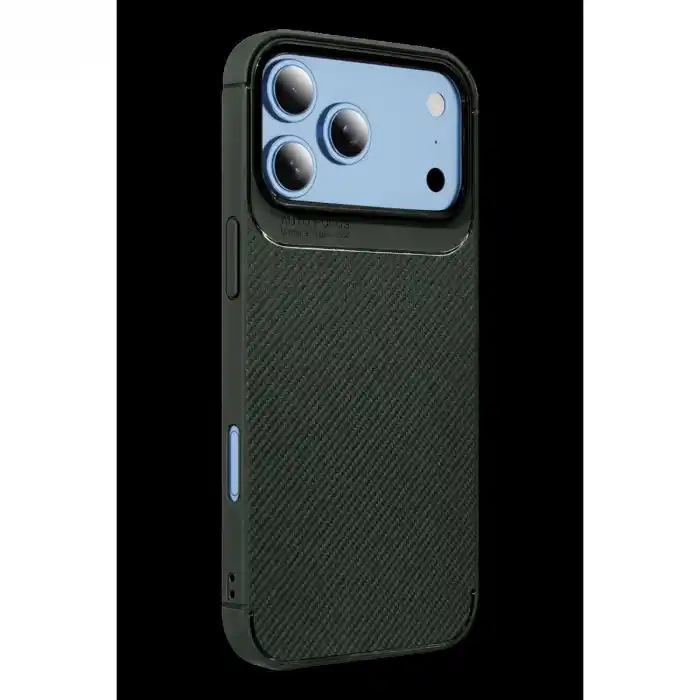 TCX Newface Apple İphone 18 Pro Max Auto Focus Karbon Kapak - Yeşil