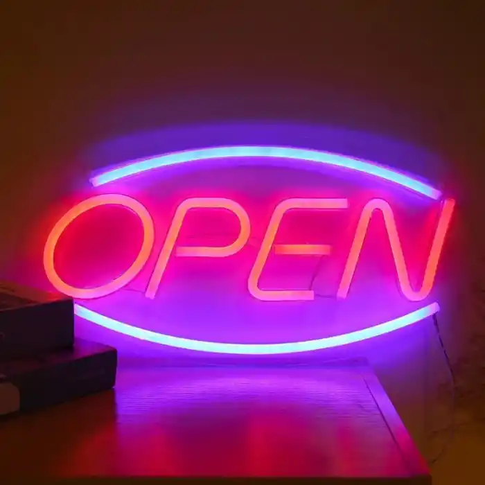 TCX OPEN Yazılı Neon Led Tabela