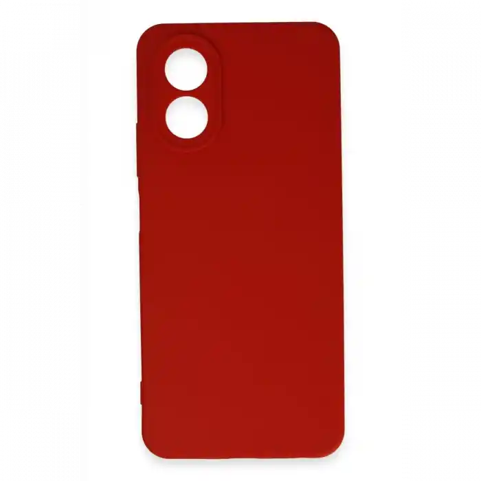 TCX Oppo A38 Kılıf First Silikon - Kırmızı