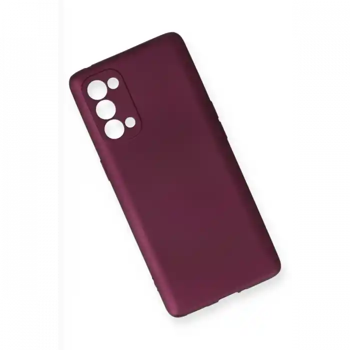 TCX Oppo Reno 5 Pro Kılıf First Silikon - Mürdüm