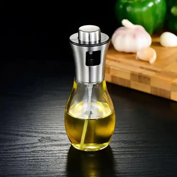 TCX Paslanmaz Çelik Başlıklı Cam Spray Yağdanlık